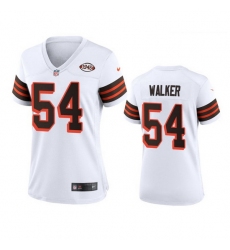 Women Cleveland Browns 54 Anthony Walker Nike 1946 Collection Alternate Game Limited NFL Jersey   White