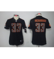 Women Nike Cleveland Browns #33 Trent Richardson Black Jerseys[Impact Limited]
