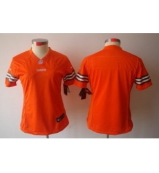 Women Nike NFL Cleveland Browns Blank Orange Color[NIKE LIMITED Jersey]
