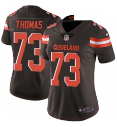 Womens Nike Cleveland Browns 73 Joe Thomas Brown Team Color Vapor Untouchable Limited Player NFL Jersey