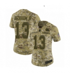 Womens Odell Beckham Jr Limited Camo Nike Jersey NFL Cleveland Browns 13 2018 Salute to Service