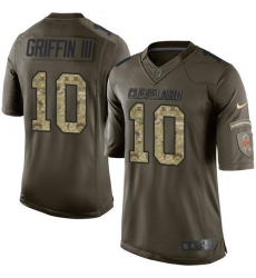 Nike Browns #10 Robert Griffin III Green Youth Stitched NFL Limited