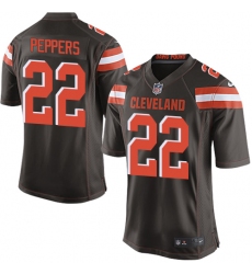 Nike Browns #22 Jabrill Peppers Brown Team Color Youth Stitched NFL New Elite Jersey