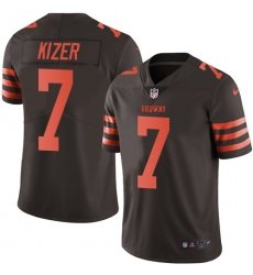 Nike Browns #7 DeShone Kizer Brown Youth Stitched NFL Limited Rush Jersey