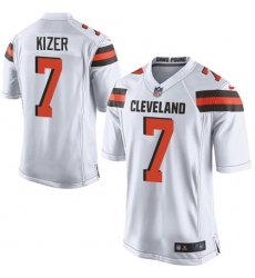 Nike Browns #7 DeShone Kizer White Youth Stitched NFL New Elite Jersey