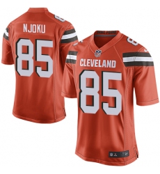 Nike Browns #85 David Njoku Orange Alternate Youth Stitched NFL New Elite Jersey