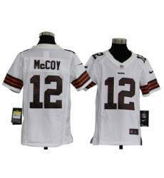 Nike Youth NFL Cleveland Browns #12 Colt McCoy white Jerseys