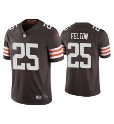 Youth Cleveland Browns 25 Demetric Felton Brown Vapor Untouchable Limited Stitched Jersey 