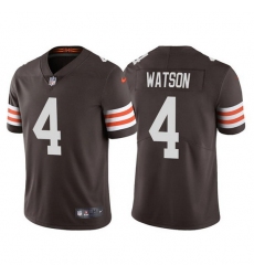 Youth Cleveland Browns 4 Deshaun Watson Brown Vapor Untouchable Limited Stitched Jersey