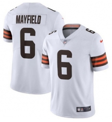 Youth Cleveland Browns 6 Baker Mayfield White Vapor Untouchable Limited Stitched Jersey 