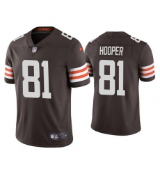 Youth Cleveland Browns 81 Austin Hooper Brown Vapor Untouchable Limited Stitched Jersey 