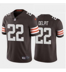 Youth Grant Delpit Cleveland Browns 22 Brown vapor limited jersey