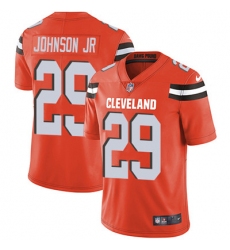 Youth Nike Browns #29 Duke Johnson Jr Orange Alternate Stitched NFL Vapor Untouchable Limited Jersey