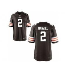 Youth Nike Cleveland Browns #2 Johnny Manziel Brown NFL Jerseys