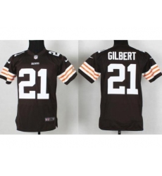 Youth Nike Cleveland Browns 21 Justin Gilbert Brown NFL Jersey