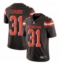 Youth Nike Cleveland Browns 31 Nick Chubb Brown Team Color Vapor Untouchable Limited Player NFL Jersey