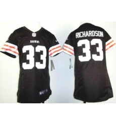 Youth Nike Cleveland Browns 33# Trent Richardson Brown Nike NFL Jerseys