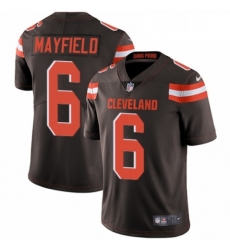 Youth Nike Cleveland Browns 6 Baker Mayfield Brown Team Color Vapor Untouchable Limited Player NFL Jersey