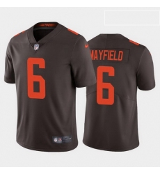 Youth Nike Cleveland Browns 6 Baker Mayfield White Rush Vapor Limited Jersey