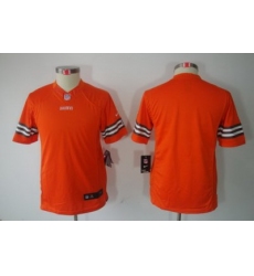 Youth Nike Cleveland Browns Blank Orange Color[Youth Limited Jerseys]