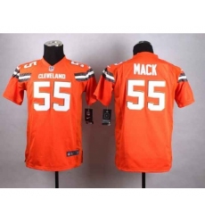 nike youth nfl jerseys cleveland browns 55 mack orange[nike][new style]