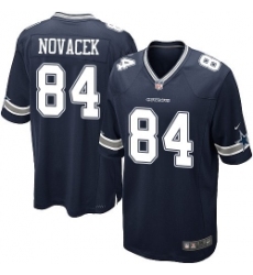 #84 Jay Novacek Elite Navy Blue Dallas Cowboys Home Nike Jersey