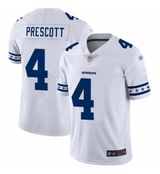 Cowboys 4 Dak Prescott White Mens Stitched Football Limited Team Logo Fashion Jersey