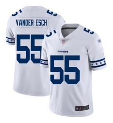 Cowboys 55 Leighton Vander Esch White Men Stitched Football Limited Team Logo Fashion Jersey