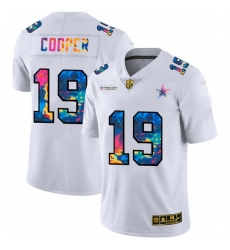 Dallas Cowboys 19 Amari Cooper Men White Nike Multi Color 2020 NFL Crucial Catch Limited NFL Jersey