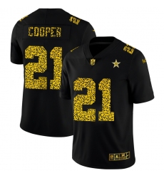 Dallas Cowboys 21 Ezekiel Elliott Men Nike Leopard Print Fashion Vapor Limited NFL Jersey Black
