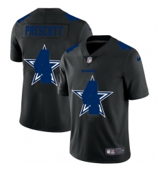 Dallas Cowboys 4 Dak Prescott Men Nike Team Logo Dual Overlap Limited NFL Jersey Black