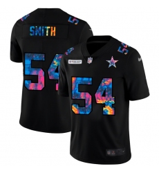 Dallas Cowboys 54 Jaylon Smith Men Nike Multi Color Black 2020 NFL Crucial Catch Vapor Untouchable Limited Jersey