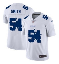Dallas Cowboys 54 Jaylon Smith White Men Nike Team Logo Dual Overlap Limited NFL Jersey