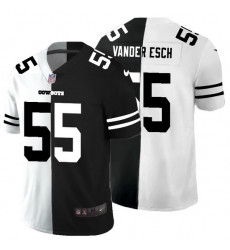 Dallas Cowboys 55 Leighton Vander Esch Men Black V White Peace Split Nike Vapor Untouchable Limited NFL Jersey