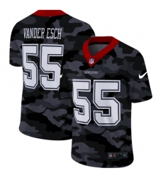 Dallas Cowboys 55 Leighton Vander Esch Men Nike 2020 Black CAMO Vapor Untouchable Limited Stitched NFL Jersey