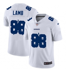 Dallas Cowboys 88 CeeDee Lamb White Men Nike Team Logo Dual Overlap Limited NFL Jersey