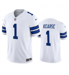 Men Dallas Cowboys 1 Jayron Kearse White 2023 F U S E  Vapor Limited Stitched Football Jersey