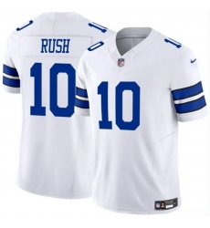 Men Dallas Cowboys 10 Cooper Rush White 2023 F U S E Vapor Untouchable Limited Stitched Football Jersey