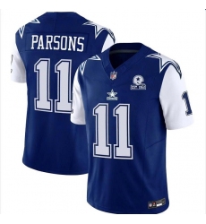 Men Dallas Cowboys 11 Micah Parsons Navy 2023 F U S E  With 1960 Patch Vapor Limited Stitched Football Jersey