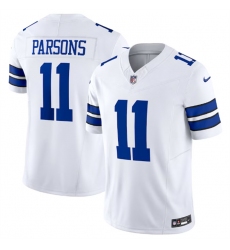 Men Dallas Cowboys 11 Micah Parsons White 2023 F U S E  Limited Stitched Football Jersey