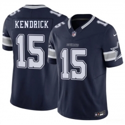 Men Dallas Cowboys  15 Derion Kendrick Navy 2026 F U S E Vapor Untouchable Limited Stitched Football Jersey