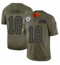 Men Dallas Cowboys 18 Randall Cobb Limited Camo 2019 Salute to Service Football Jersey
