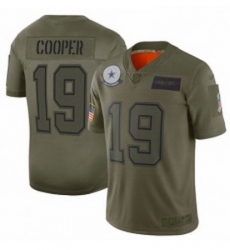 Men Dallas Cowboys 19 Amari Cooper Limited Camo 2019 Salute to Service Football Jersey