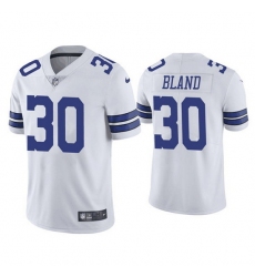 Men Dallas Cowboys 30 DaRon Bland White Vapor Limited Stitched Jersey