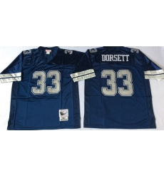 Men Dallas Cowboys 33 Tony Dorsett Navy M&N Throwback Jersey