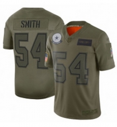 Men Dallas Cowboys 54 Jaylon Smith Limited Camo 2019 Salute to Service Football Jersey