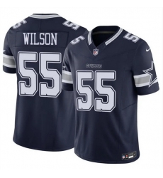 Men Dallas Cowboys 55 Logan Wilson Navy 2025 F U S E Vapor Untouchable Limited Stitched Football Jersey