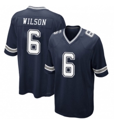 Men Dallas Cowboys 6 Donavan Wilson Navy Vapor Limited Stitched Jersey