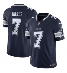 Men Dallas Cowboys 7 Trevon Diggs Navy 2023 F U S E  Limited Stitched Football Jersey