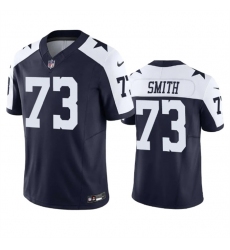 Men Dallas Cowboys 73 Tyler Smith Navy 2023 F U S E  Vapor Limited Stitched Football Jersey